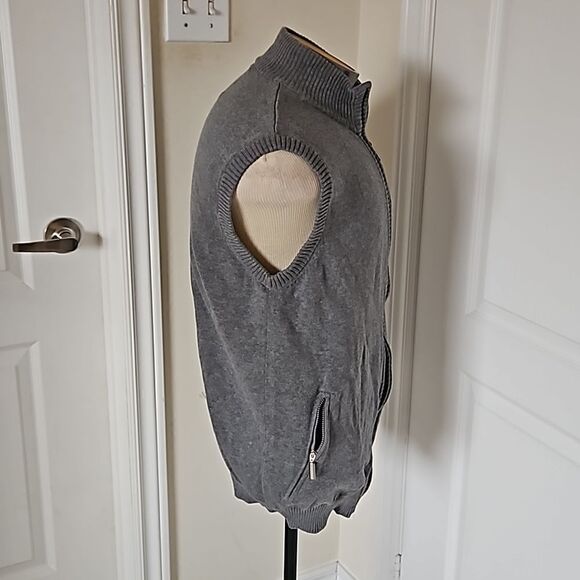 Frontline Men's Zip-Up Vest Gray Large - Picture 5 of 16